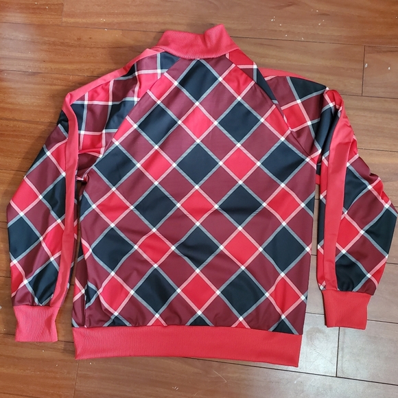 VINTAGE MEN'S PUMA TRACK JACKET ATHLETIC SIZE L ZIP  UP WHITE RED BLACK JACKET - Picture 8 of 8
